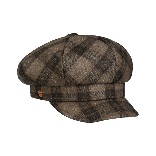Camilla Silk Check Newsboy Pet by Mayser