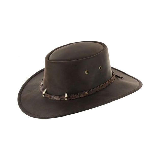Croc Leather Hat by BARMAH