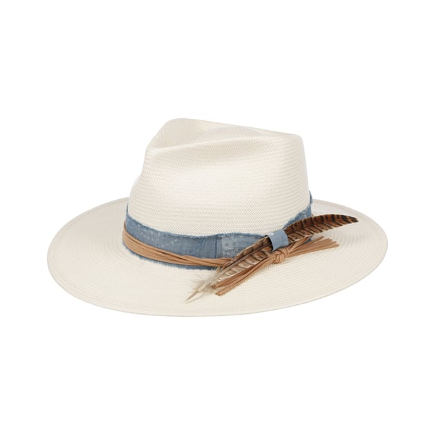 Feather Trim Toyo Western Strohoed by Stetson